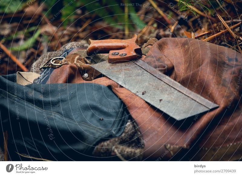 Handsäge - oldstyle Freizeit & Hobby heimwerken Tischler Säge Natur Leder Tasche Ledertasche Werkzeug alt ästhetisch authentisch einzigartig nachhaltig positiv