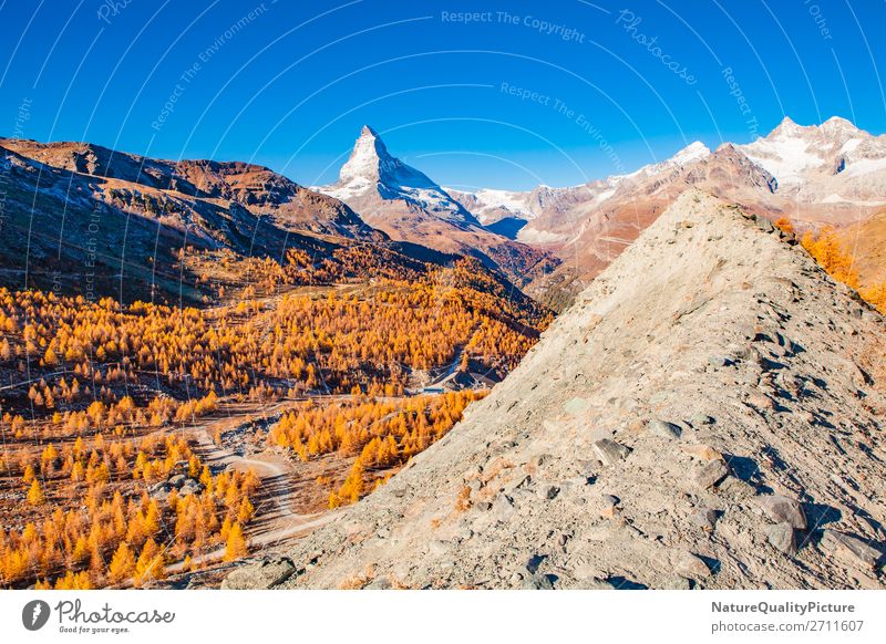 Matterhorn und Findelgletschertal - Wallis - Schweiz findel Findel-Tal Zermatt rothorn unterrothorn Oberrothorn Schweizer majastetisch Weg Wanderweg Bahn wolkig