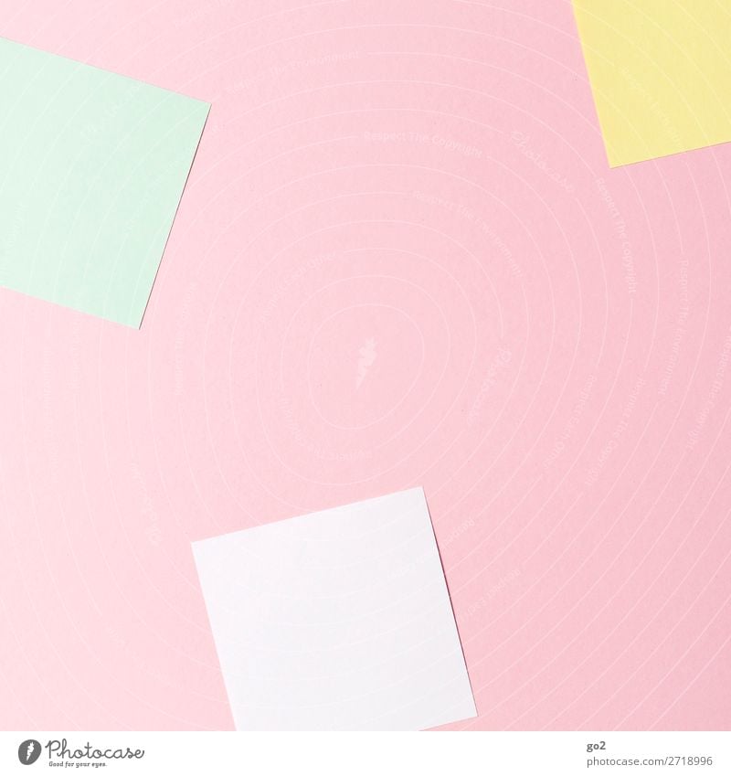 Bunte Zettel Büroarbeit Schreibwaren Papier ästhetisch Design Farbe Idee Inspiration Kreativität lernen Ordnung rein Farbfoto Innenaufnahme Studioaufnahme