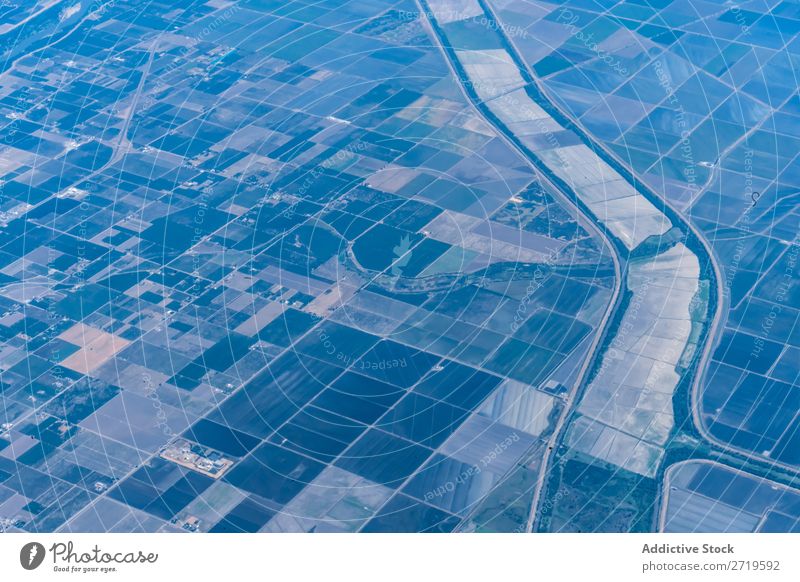 Plantagen aus der Luft Muster Fluggerät landwirtschaftlich ländlich Hintergrundbild Quadrokopter Großgrundbesitz Natur Landwirtschaft Feld Ackerbau Quadkopter