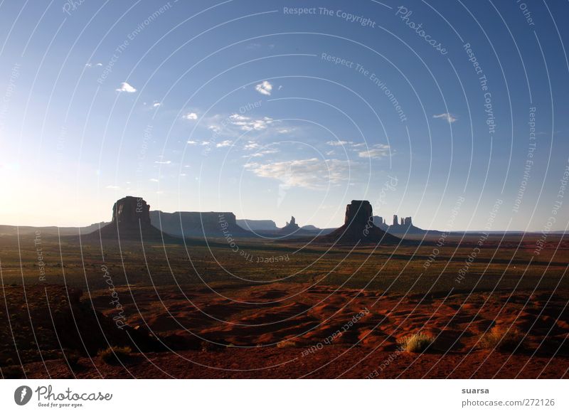 monument valley Umwelt Natur Landschaft Urelemente Erde Sand Luft Himmel Wolken Sonnenlicht Sommer Schönes Wetter Wärme Dürre Felsen Schlucht Begeisterung