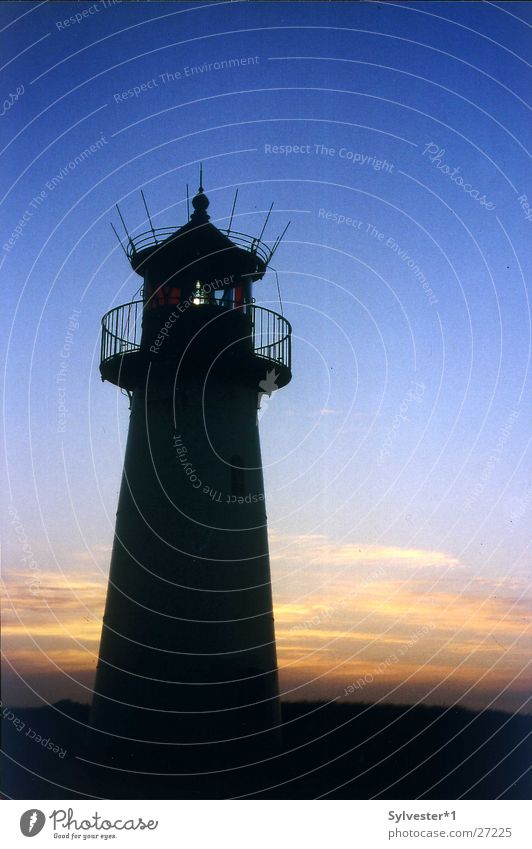 Leuchtturm_Sylt Abenddämmerung Sonnenuntergang Europa Deutschland