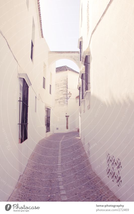 Streets of Andalusia [XLIX] Arcos de la Frontera Andalusien Spanien Stadtzentrum Altstadt Menschenleer Haus Mauer Wand Fassade Wege & Pfade Gasse hell weiß