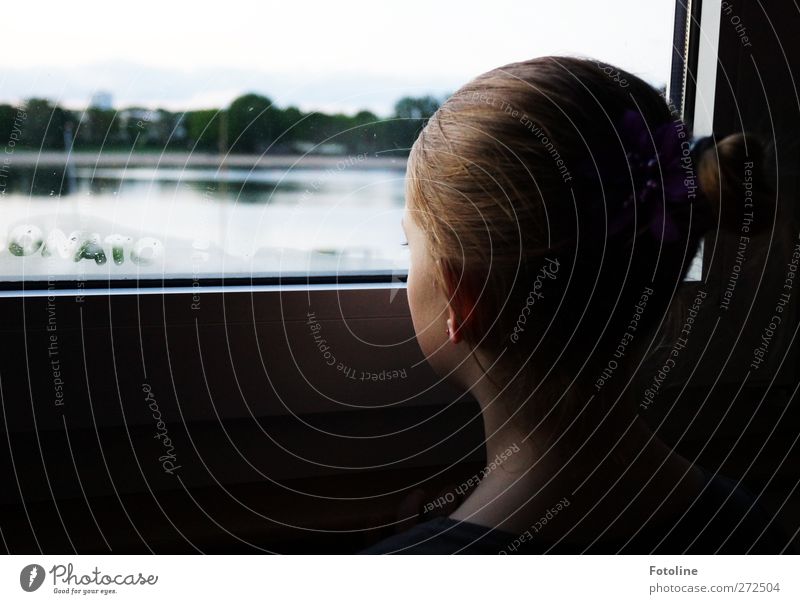 Mama wann wirds Sommer??? Mensch feminin Kind Mädchen Kindheit Haut Kopf Haare & Frisuren Gesicht Ohr Rücken 1 See Flugzeugfenster Fenster Fensterscheibe Glas