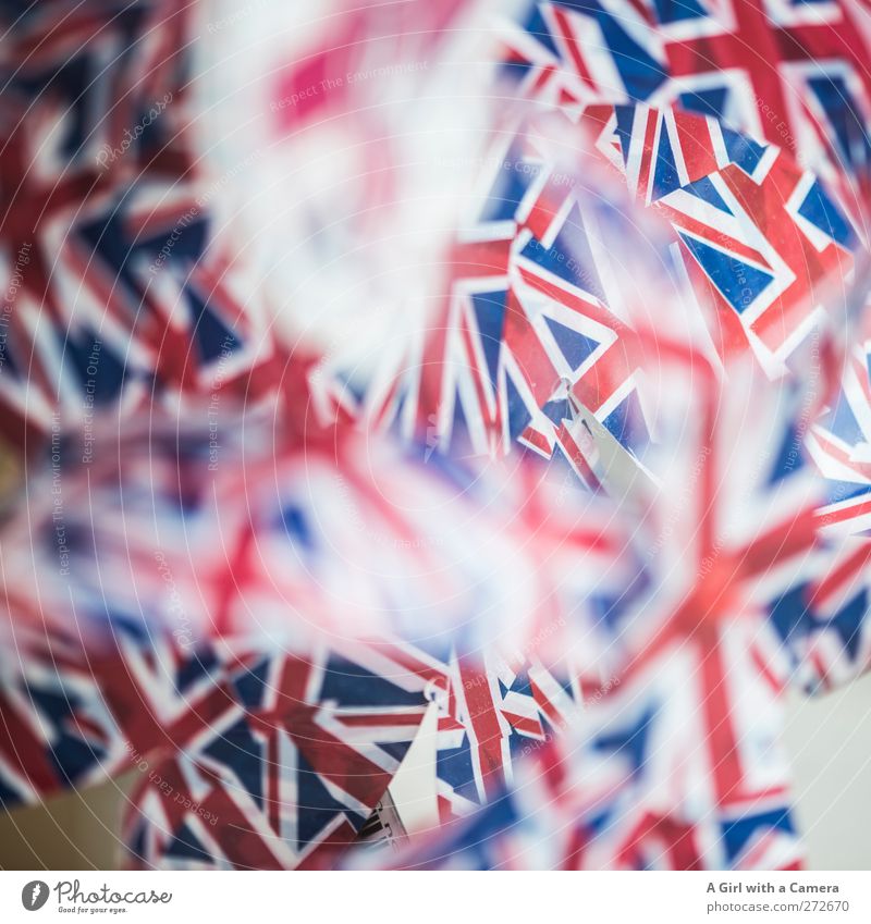 Union Jacks Zeichen Fahne blau rot weiß Patriotismus Nationalflagge Englisch Symbole & Metaphern Farbfoto mehrfarbig Innenaufnahme Nahaufnahme Detailaufnahme