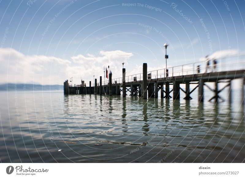 600 | Immer weiter geh´n Ferien & Urlaub & Reisen Ausflug Ferne Umwelt Natur Landschaft Wasser Himmel Wolken Schönes Wetter See Bodensee Steg Anlegestelle nass