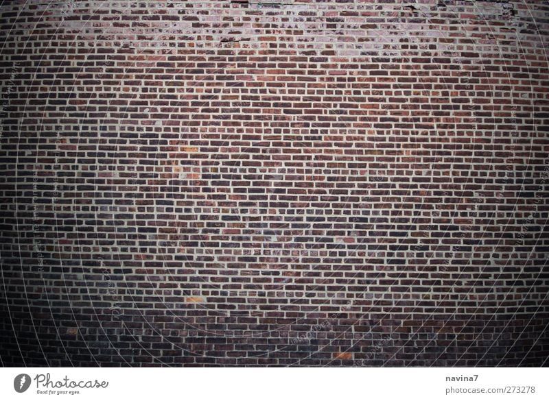 Mauer Backsteinwand Wand Fassade Stein alt braun rot Farbfoto Gedeckte Farben Außenaufnahme Menschenleer Textfreiraum links Textfreiraum rechts