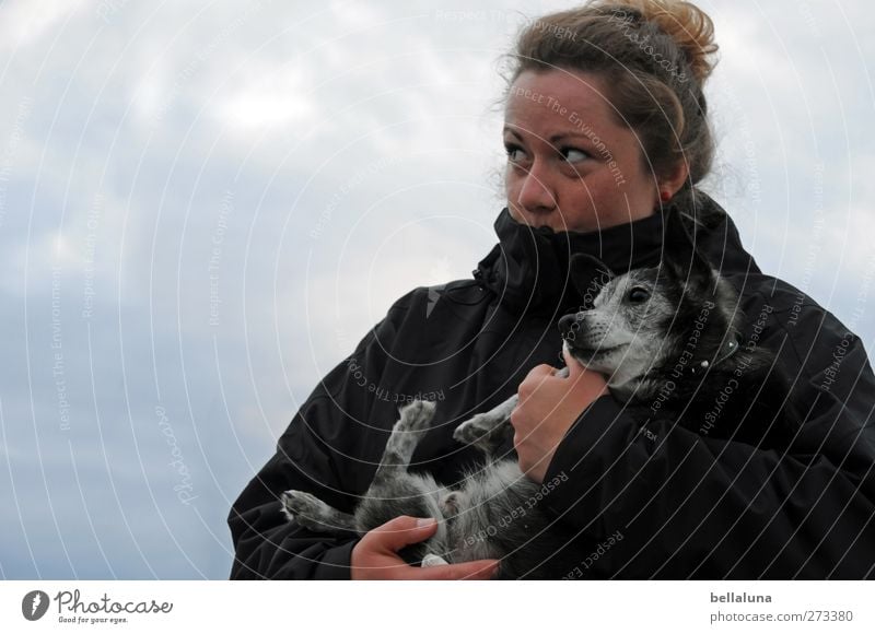 Hiddensee | Gute Reise, Axel. Mensch feminin Junge Frau Jugendliche Erwachsene Leben Körper Kopf Gesicht 1 18-30 Jahre 30-45 Jahre Himmel Wolken Frühling Ostsee