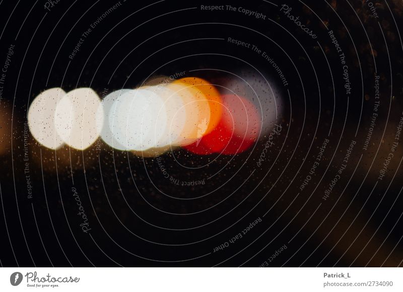 Abstrakte Lichter Kreis Kreativität Lichterscheinung Reflexion & Spiegelung weiß rot gelb Flare Blendenfleck dunkel außergewöhnlich Farbfoto abstrakt Muster