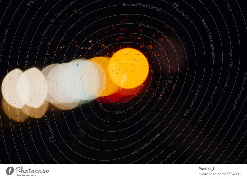 Abstrakte Lichter Kreis Kreativität Lichterscheinung Reflexion & Spiegelung weiß rot gelb Flare Blendenfleck dunkel außergewöhnlich Farbfoto abstrakt Muster