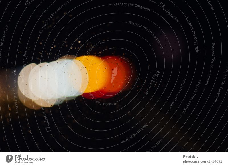 Abstrakte Lichter Kreis Kreativität Lichterscheinung Reflexion & Spiegelung weiß rot gelb Flare Blendenfleck dunkel außergewöhnlich Farbfoto abstrakt Muster