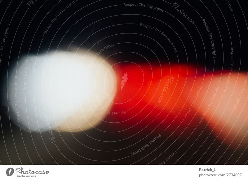 Abstrakte Lichter aus dem Straßenverkehr Kreis Kreativität Lichterscheinung Reflexion & Spiegelung blau weiß rot gelb Flare Blendenfleck dunkel außergewöhnlich