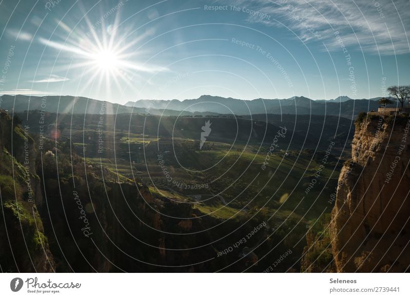 Spanien. Ferien & Urlaub & Reisen Tourismus Ausflug Abenteuer Ferne Freiheit Sommer Sommerurlaub Berge u. Gebirge Natur Landschaft Himmel Wolken Horizont Hügel