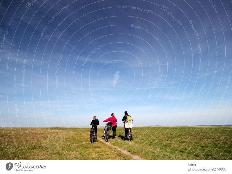 Hiddensee | Weites Land Ferien & Urlaub & Reisen Tourismus Ausflug Ferne Freiheit Sightseeing 3 Mensch Umwelt Natur Landschaft Himmel Wolken Horizont Frühling