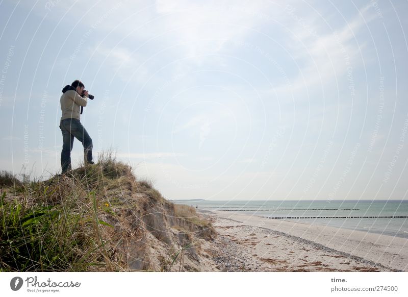 Hiddensee | Room To Shoot Mensch 1 Umwelt Natur Landschaft Sand Wasser Himmel Wolken Horizont Frühling Schönes Wetter Gras Küste Strand Ostsee Stranddüne