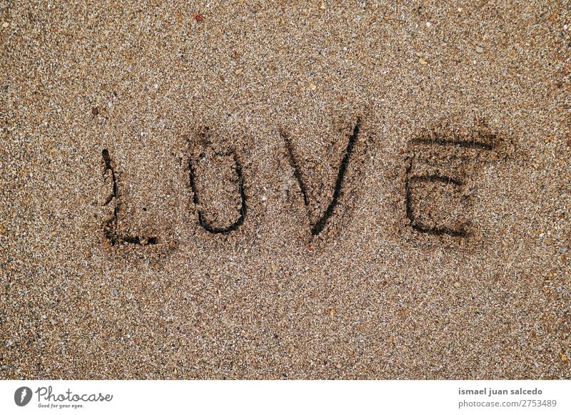 Liebe auf dem Sand Strand Außenaufnahme Ferien & Urlaub & Reisen Ausflugsziel Platz Natur Landschaft Hintergrund ruhig Gelassenheit Stille Erholung romantisch