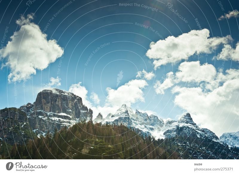 Berg mit Charme Ferien & Urlaub & Reisen Berge u. Gebirge Umwelt Natur Landschaft Urelemente Himmel Wolken Frühling Klima Schönes Wetter Wald Felsen Alpen