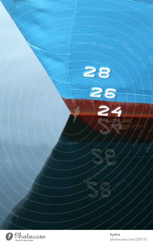 Tiefe stiller Wasser Schifffahrt Schilder & Markierungen Ahming Tiefgangsskala Skala Containerschiff Frachter Schifssbug Schiffsbug Metall Schwimmen & Baden