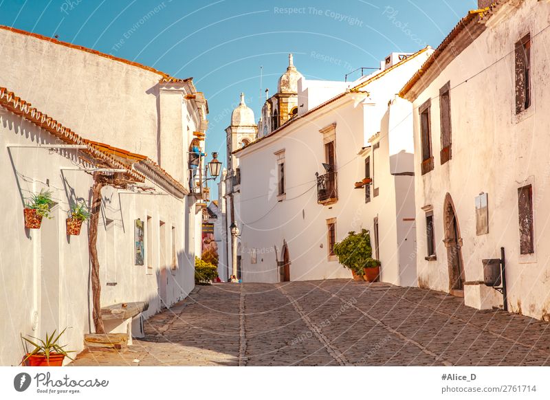 Mittelalterliches Dorf Monsaraz im Alentejo Portugal Ferien & Urlaub & Reisen Europa Kleinstadt Altstadt Haus Architektur Sehenswürdigkeit Straße authentisch