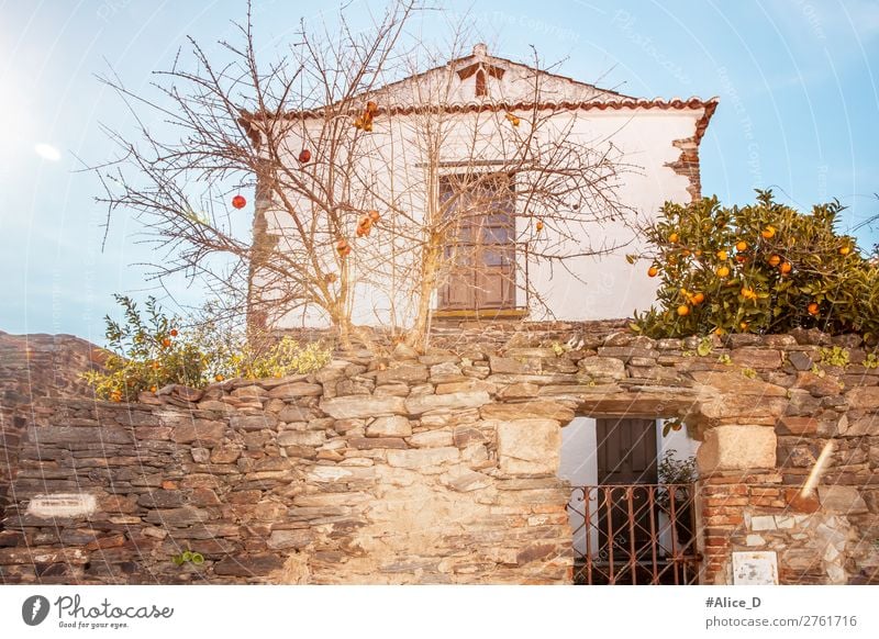 Mittelalterliches Dorf Monsaraz im Alentejo Portugal Ferien & Urlaub & Reisen Europa Kleinstadt Altstadt Haus Gebäude Architektur Mauer Wand Sehenswürdigkeit