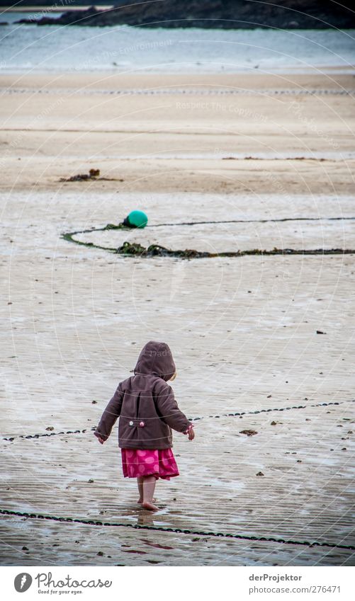 Kein Schwimmwetter Spielen Ferien & Urlaub & Reisen Tourismus Ausflug Abenteuer Meer Mensch feminin Kind Mädchen Kindheit 1 1-3 Jahre Kleinkind Natur Küste