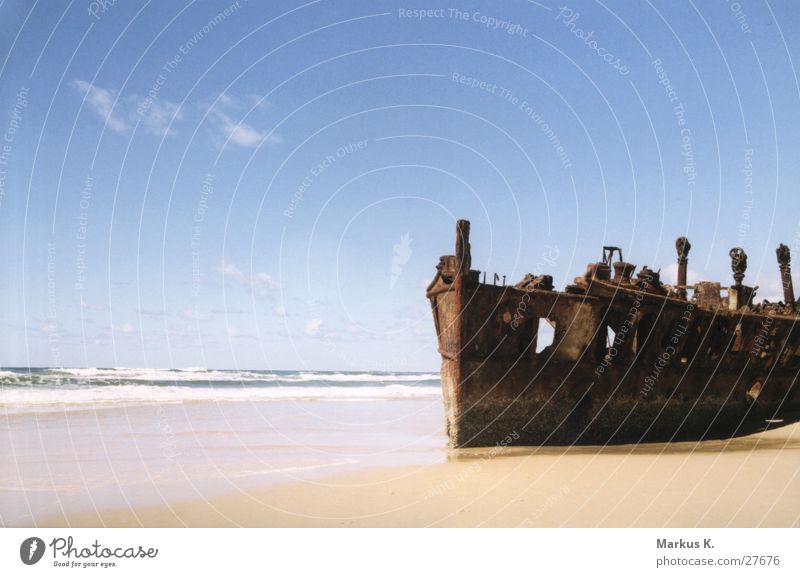 maheno Strand Meer Verfall Vergänglichkeit Australien Schiffswrack Fraiser Island