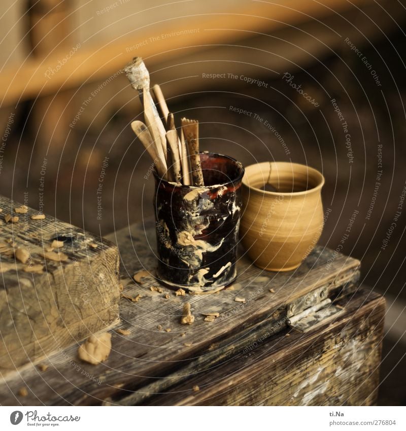 des Töpfers Ausschuss Handwerk Handwerkermarkt Kreativität Töpfern Töpferei Farbfoto Außenaufnahme Nahaufnahme