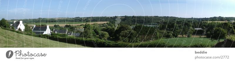 Bretagne-Panorama Baum See Pont-Croix Natur Himmel