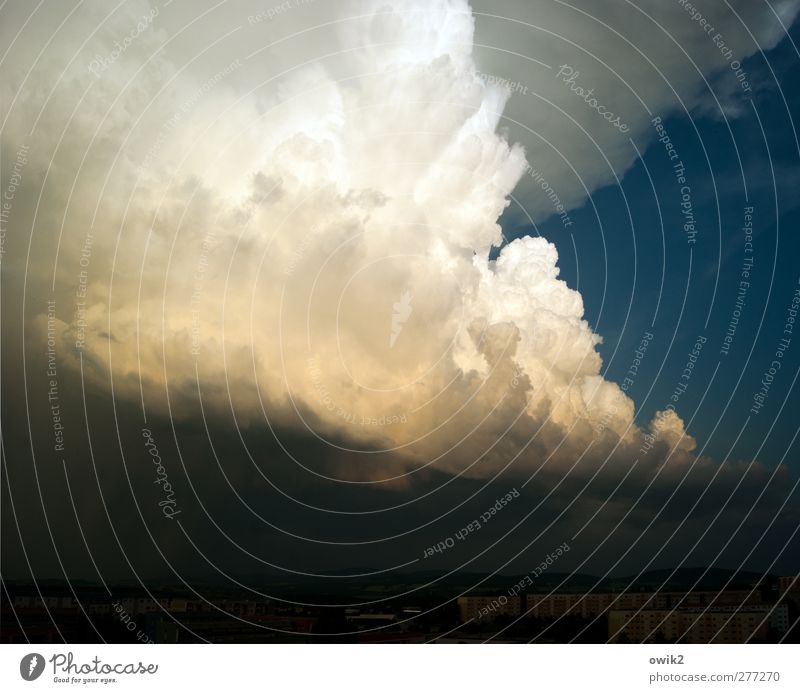 Wetterbericht Umwelt Natur Landschaft Luft Wassertropfen Himmel Wolken Horizont Sommer Klima Schönes Wetter außergewöhnlich bedrohlich dunkel fantastisch Ferne