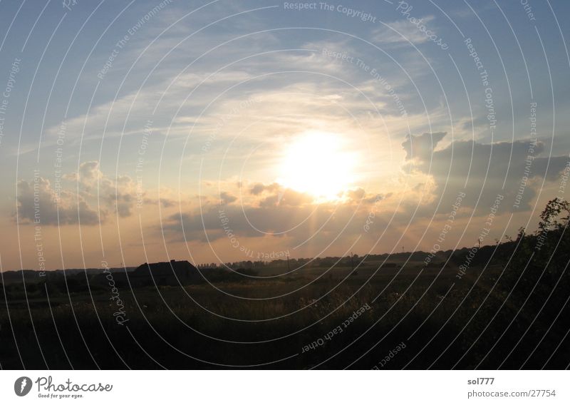 berlin-rügen - abendsonne Ferien & Urlaub & Reisen unterwegs Verkehr Landschaft Sonne