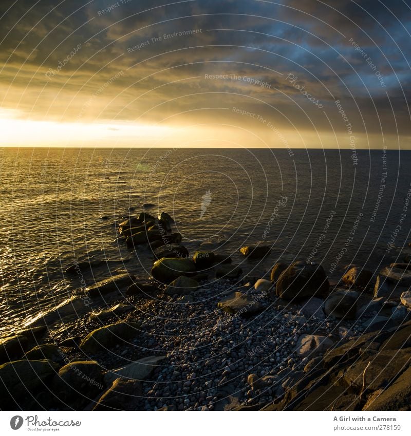 Hiddensee l Unravel Umwelt Natur Landschaft Sand Wasser Himmel Wolken Gewitterwolken Horizont Frühling Sommer Klima Klimawandel Wetter Schönes Wetter