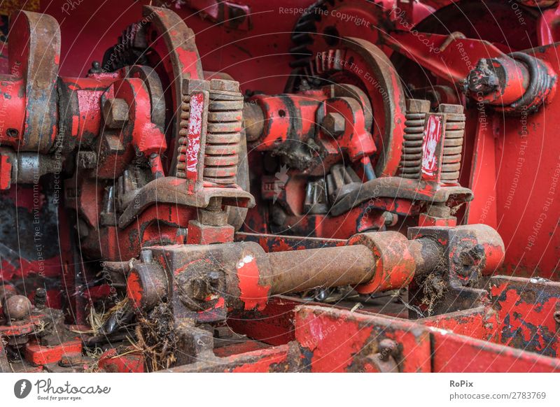 Heuballenpresse Arbeit & Erwerbstätigkeit Handwerker Landwirtschaft Forstwirtschaft Industrie Hardware Maschine Baumaschine Getriebe Technik & Technologie