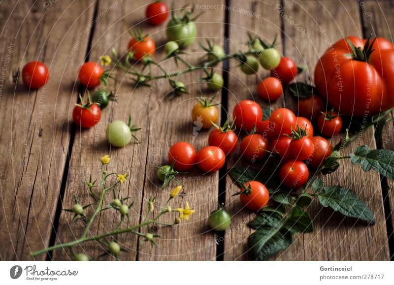 Ausbeute Lebensmittel Gemüse Ernährung Bioprodukte Vegetarische Ernährung Diät Slowfood frisch Gesundheit lecker Tomate Ernte Cocktailtomate Foodfotografie