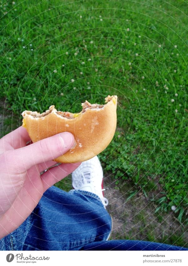 Green Cheese Cheeseburger Fastfood Schuhe Park Hose Ernährung