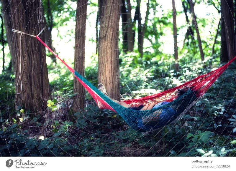 endlich mal bissel ruhe Mensch feminin Leben 1 18-30 Jahre Jugendliche Erwachsene Umwelt Natur Landschaft Pflanze Sommer Klima Schönes Wetter Baum Sträucher