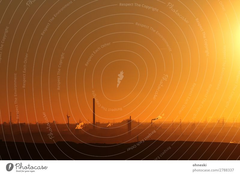 Ruhrgebiet Energiewirtschaft Industrie Landschaft Skyline Industrieanlage Fabrik Gebäude Schornstein Umweltverschmutzung Umweltschutz Wachstum