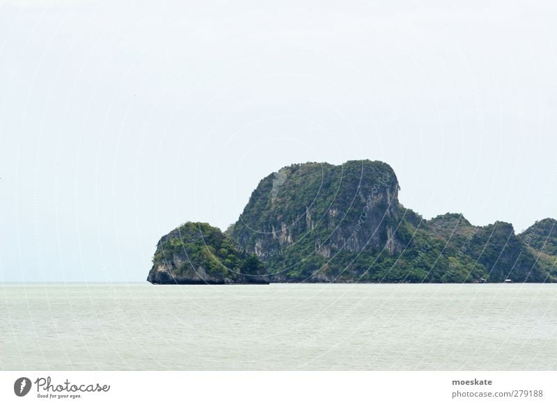 Thailand exotisch Ferien & Urlaub & Reisen Tourismus Ausflug Ferne Kreuzfahrt Meer Insel Natur Pflanze Wasser Wolkenloser Himmel Horizont Sommer Schönes Wetter