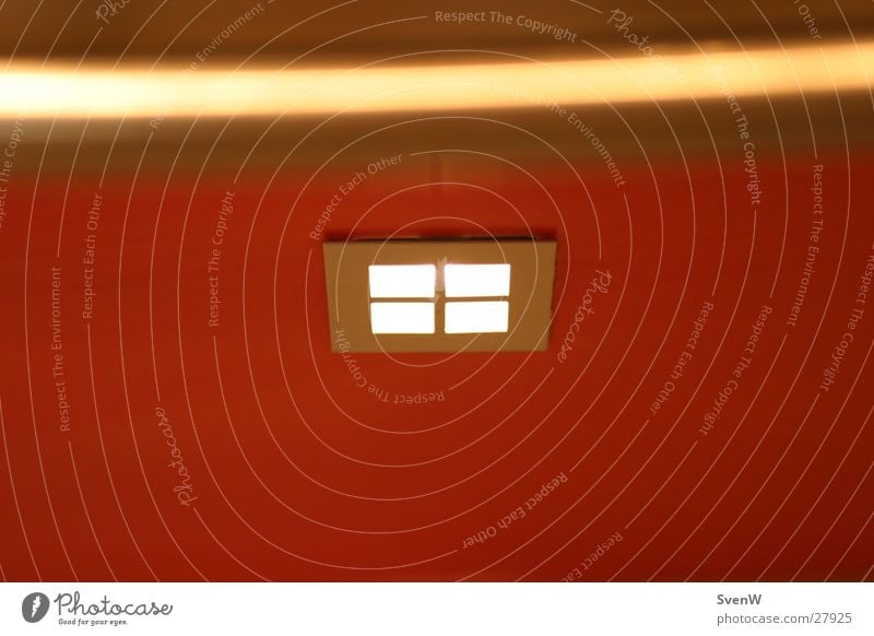 Light Lampe rot gelb Licht Quadrat Rechteck Fenster Häusliches Leben Metall