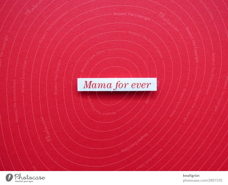 Mama for ever Liebe Kindheit Mutter Eltern Familie & Verwandtschaft Zusammensein Mutterschaft Glück Geborgenheit Buchstaben Wort Satz Kommunizieren Text