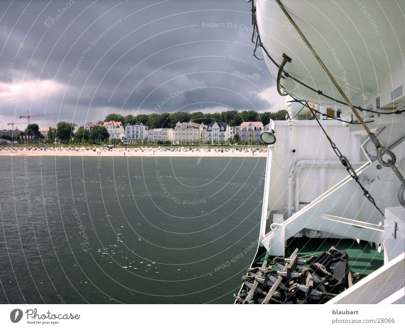 Ich kam, Ich sah und ES regnete grau See kalt Wasserfahrzeug Europa Ahleck Ostsee Wetter Wind Regen