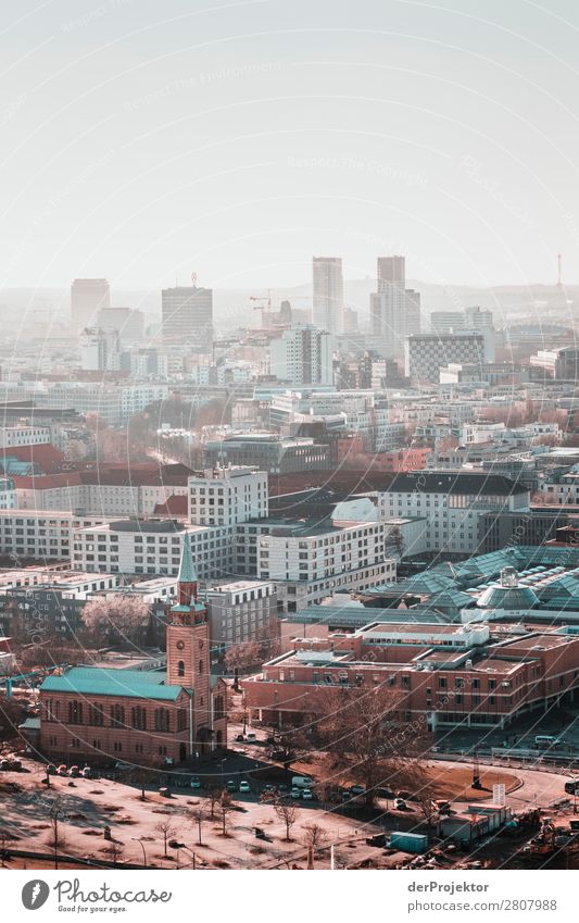 Berlin Panorama mit Blick auf die Schinkelkirche Städtereise Freiheit Sightseeing Landschaft Abenteuer Herbst Hauptstadt Bauwerk Architektur Sehenswürdigkeit