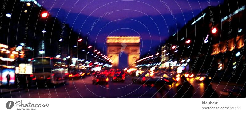 Champs Elysee Paris Europa Frankreich Diascan leicht bearbeitet