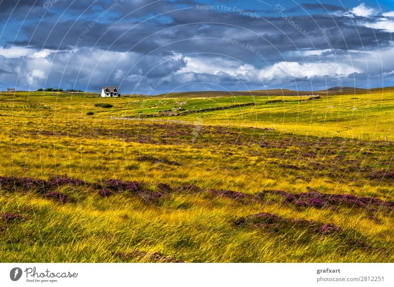 Einsames Farmhaus im Dorf Brae Of Achnaheird in Schottland achnahaird beach Wohnung brae of achnahaird Einsamkeit Erholung Bauernhof Großgrundbesitz gästehaus