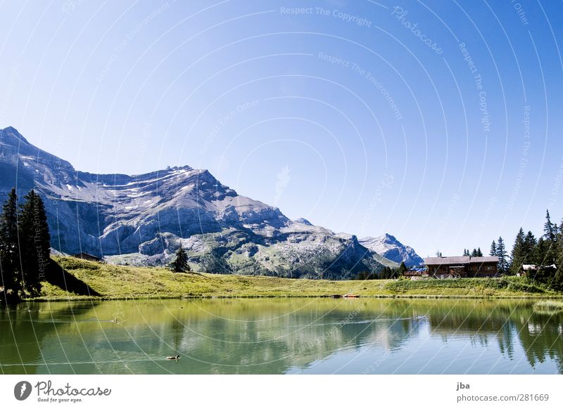 Lac Retaud Zufriedenheit Erholung ruhig Tourismus Ausflug Freiheit Sommer Berge u. Gebirge wandern Natur Landschaft Urelemente Luft Wasser Wolkenloser Himmel