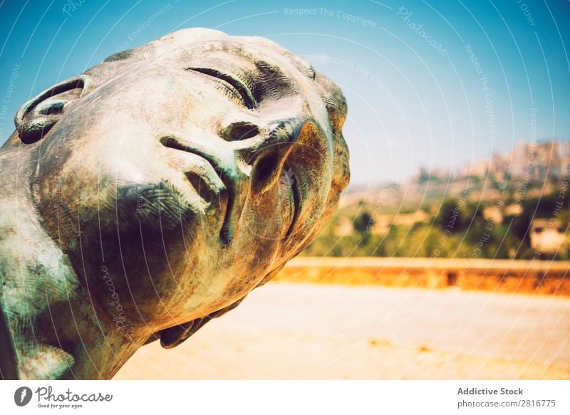 Blick auf das Tal der Tempel in Agrigento, Sizilien, Italien Griechen hellenistisch Stein Ferien & Urlaub & Reisen Sizilianer Wahrzeichen Säule dorisch