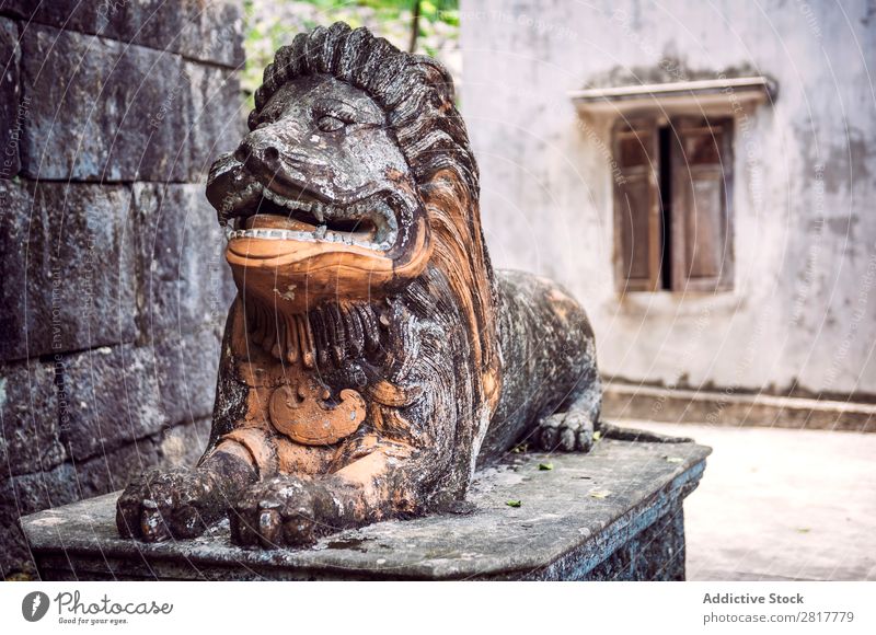 Bich Dong Pagode in Ninh Binh, Vietnam. Trung-Pagode (mittlere Pagode) bich Hoa Schwanz lu tam Kokos Höhle Außenaufnahme Turm Kathedrale Stein Tor Orientalisch