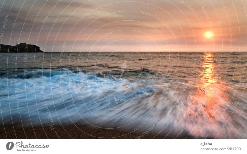 Sao Lourenco Sunset Natur Urelemente Wasser Himmel Wolken Horizont Sonnenaufgang Sonnenuntergang Sommer Schönes Wetter Wellen Küste Strand Bucht Meer Fernweh