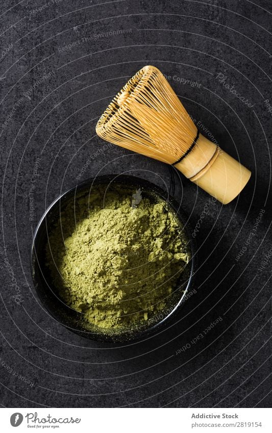 Matcha Tee grün Pulver organisch Kultur Japaner Hintergrundbild Gesundheit Feinschmecker trinken Tradition Orientalisch Getränk gepulvert natürlich Nahaufnahme