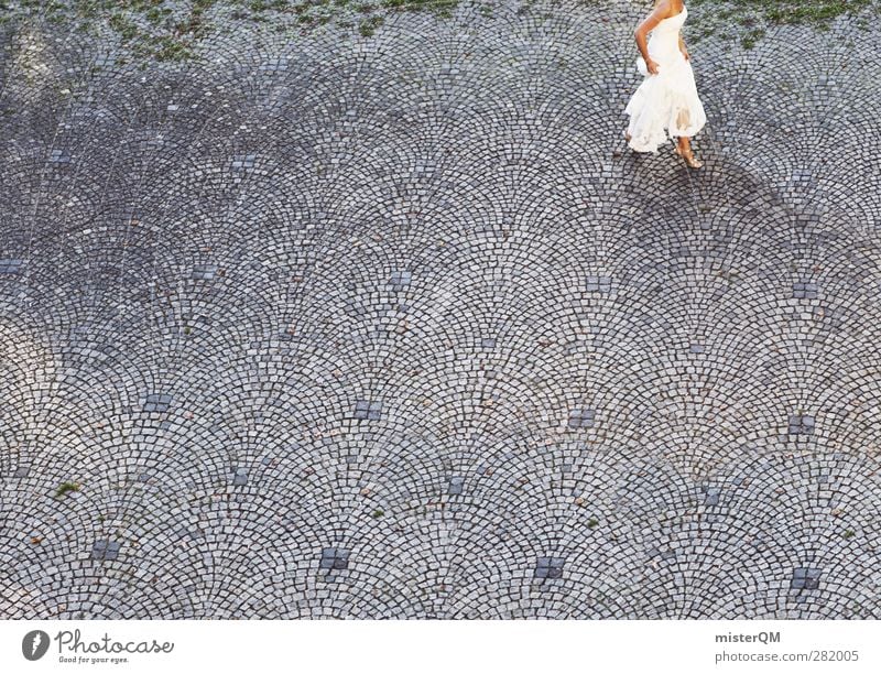 Alles muss Frau selber machen... Kunst ästhetisch Hochzeit Hochzeitstag (Jahrestag) Hochzeitszeremonie Braut Brautkleid Brautschleier Frauenzimmer Emanzipation