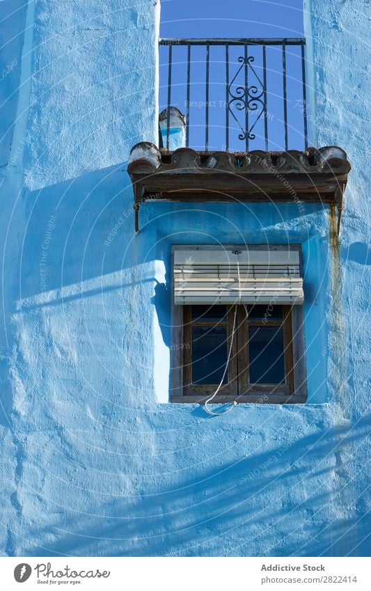 Júzcar, pueblo azul de los pitufos, Málaga. España Bühne Inszenierung blaue Wände Juzcar Allgemeines Tal Sierra de Ronda Wechselgeld Anpassung außergewöhnlich